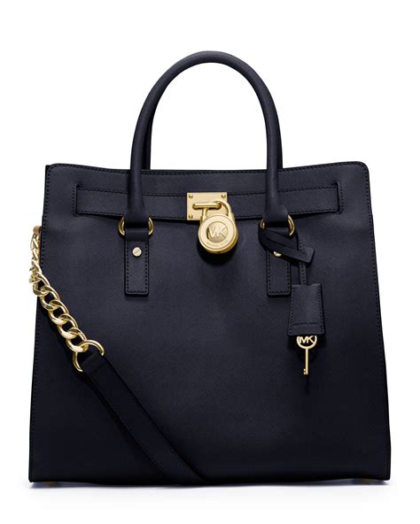 michael kors hamilton saffiano leather tote luggage|Michael Kors Hamilton leather bag.